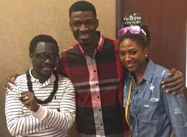 Julius Agwu pictured with his wife at a cross over service in Texas (Photo)